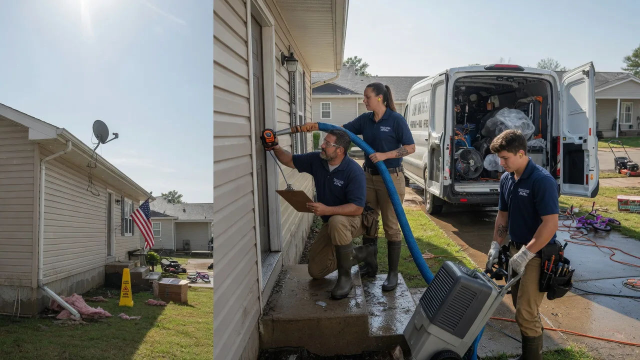 Ceiling Water Damage Restoration in Castleton, IL near me